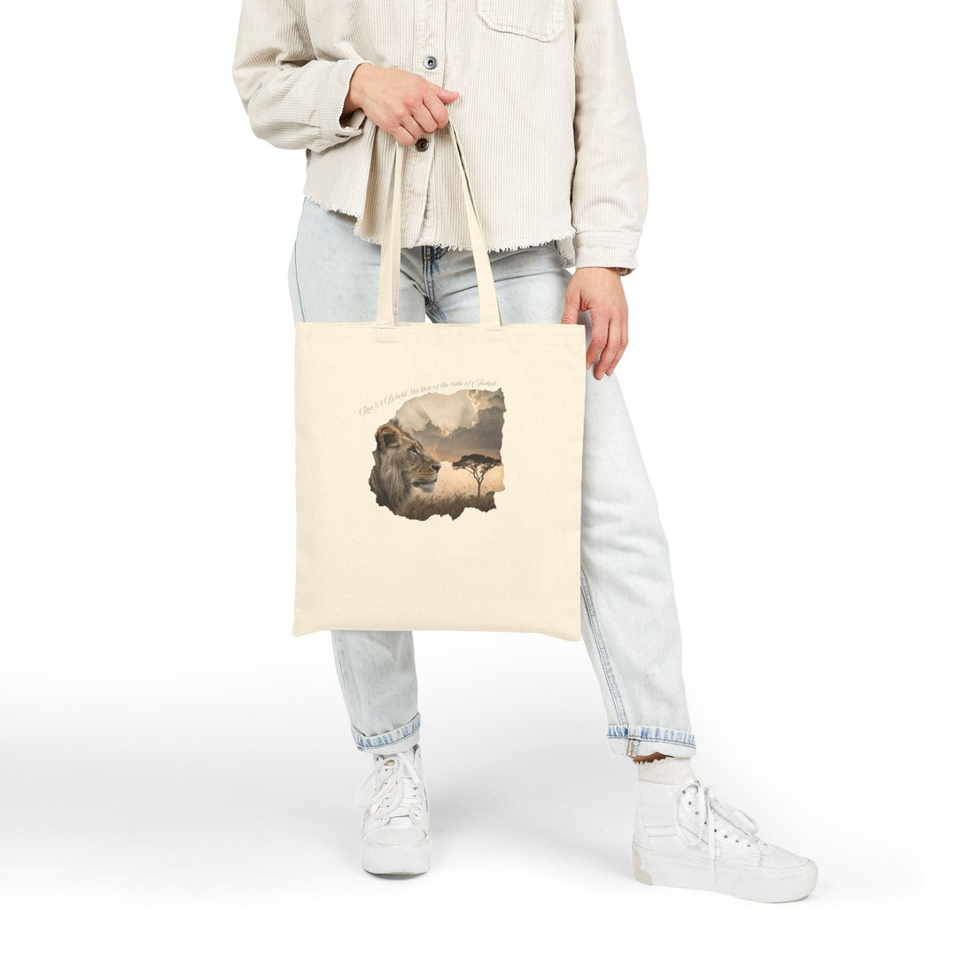 Cotton Canvas Tote Bag 15" x 16" Heavy Duty 100% Cotton with Long Handles Reusable & Durable - Faith Scripture Gift | Gifts Of Words
