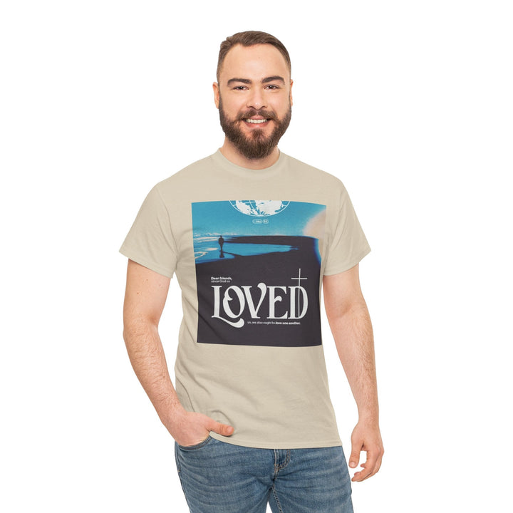 Loved | Heavy Cotton Tee - Faith Scripture Gift | Gifts Of Words
