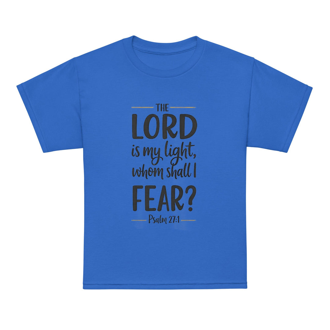 The Lord Is My Light Youth t-shirt - Faith Scripture Gift | Gifts Of Words