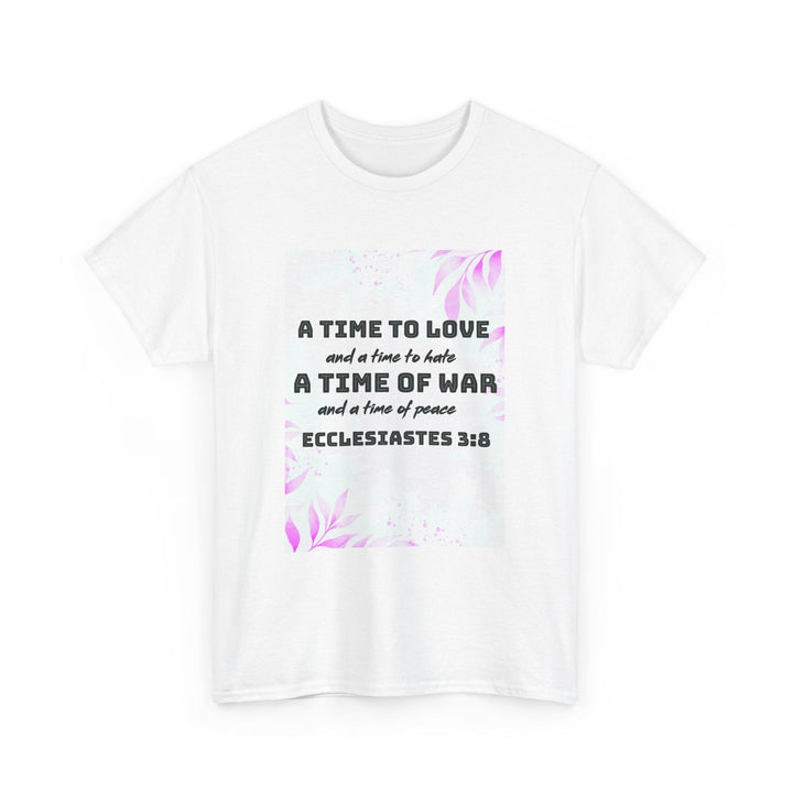 Heavy Cotton Tee Shirt – Premium Durable Unisex Everyday Apparel - Faith Scripture Gift | Gifts Of Words