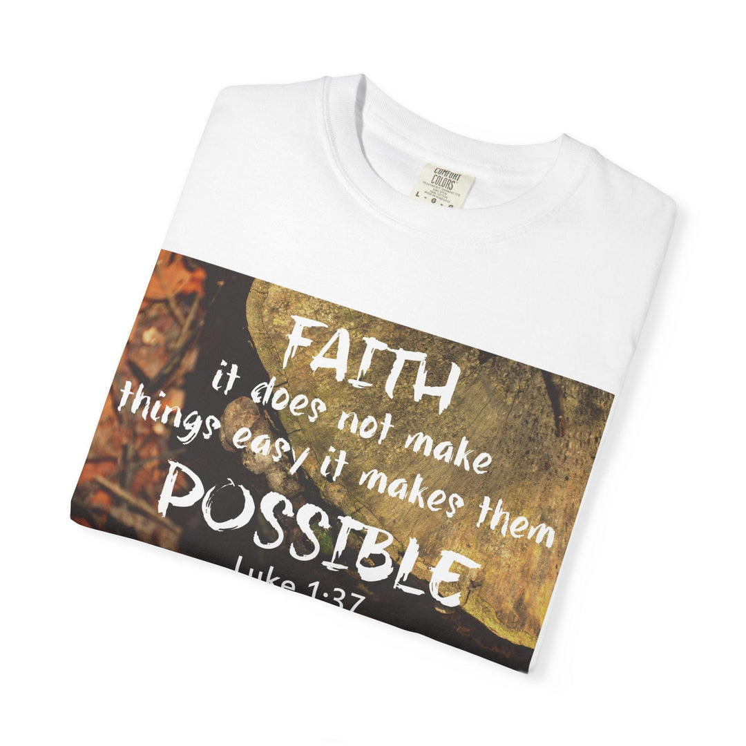 Garment-Dyed T-Shirt – Premium Retro Wash Soft Cotton Tee - Faith Scripture Gift | Gifts Of Words
