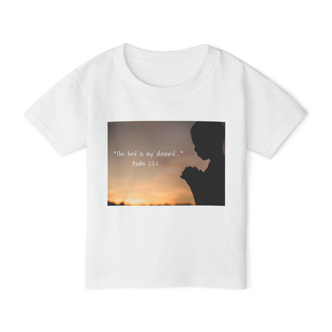 The lord is my shepard | Cotton™ Toddler T-shirt - Faith Scripture Gift | Gifts Of Words