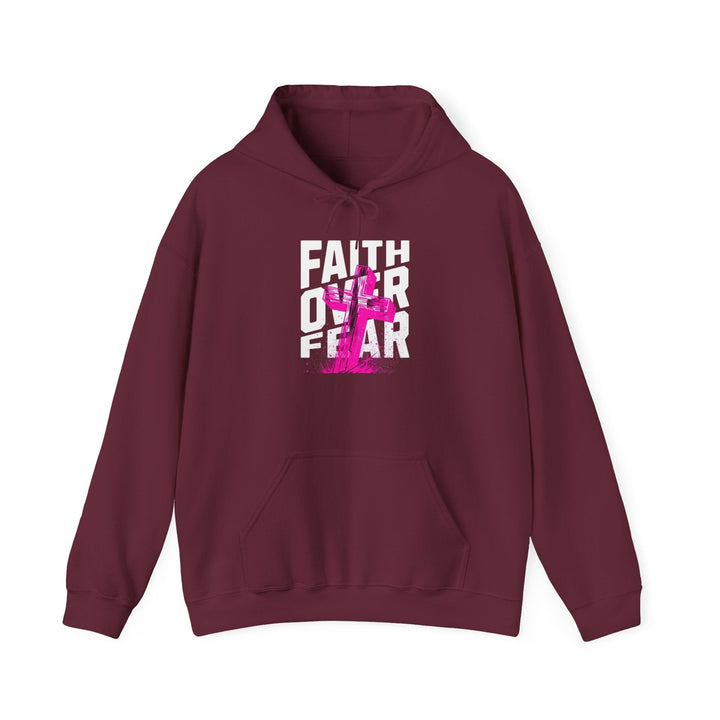 Faith Over Fear Hoodie - Premium Christian Streetwear Apparel - Faith Scripture Gift | Gifts Of Words