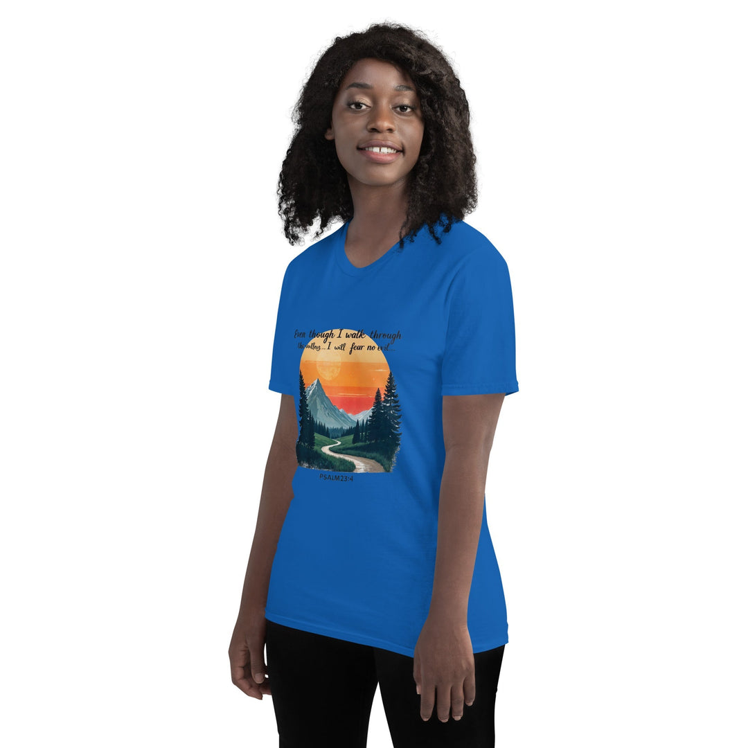 Even Though I Walk T-Shirt - Faith Scripture Gift | Gifts Of Words