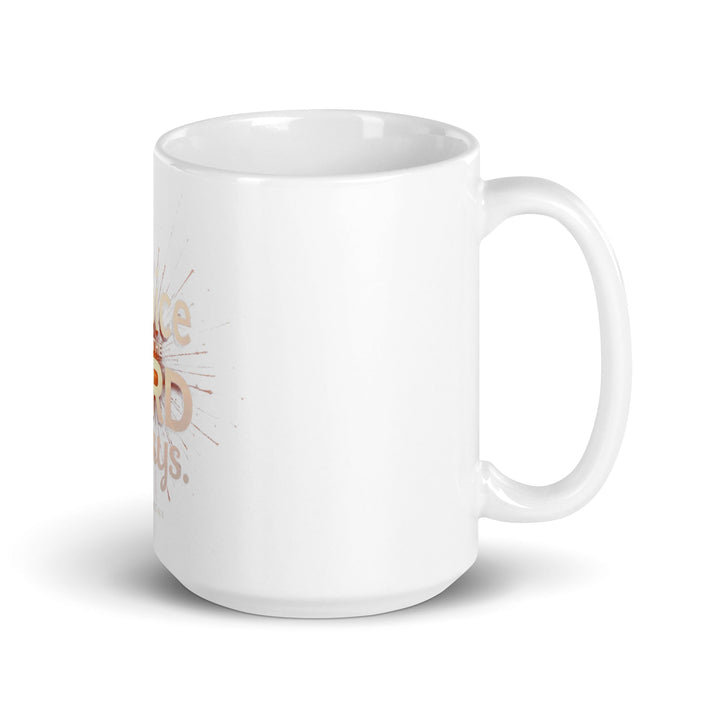 Rejoice in the Lord always Mug - Faith Scripture Gift | Gifts Of Words