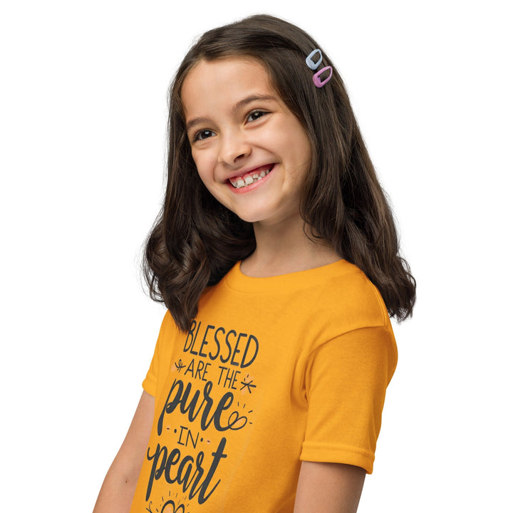 Blessed Are The Pure Heart Youth t-shirt - Faith Scripture Gift | Gifts Of Words