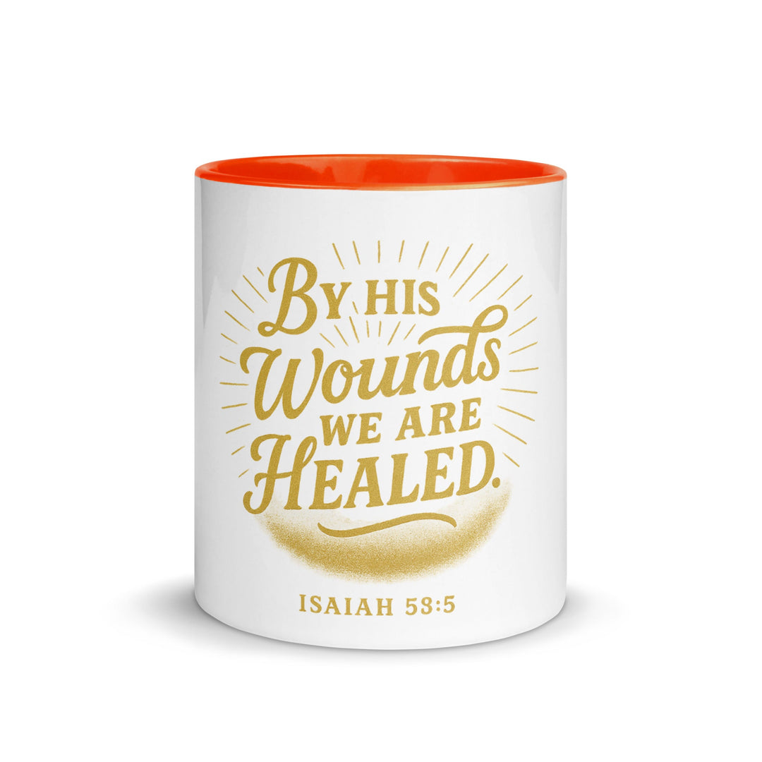 By his wounds we are healed Mug - Faith Scripture Gift | Gifts Of Words