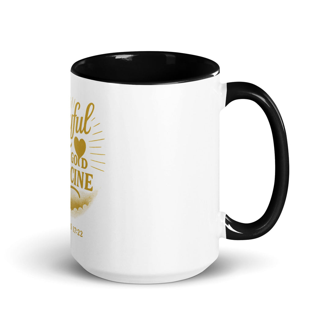 A joyful is good medicine Mug - Faith Scripture Gift | Gifts Of Words