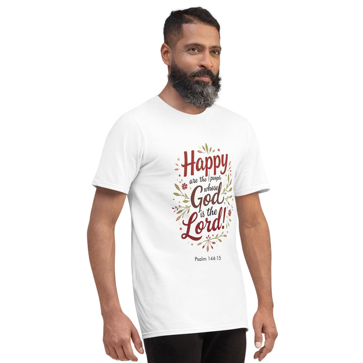 Happy Are The People T-Shirt - Faith Scripture Gift | Gifts Of Words