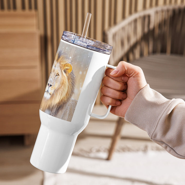 Travel mug with a handle - Faith Scripture Gift | Gifts Of Words
