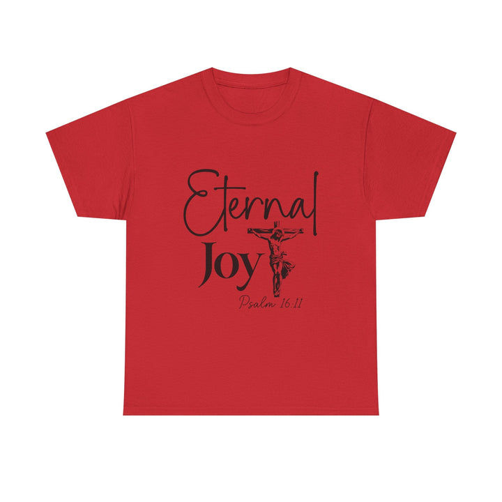 Eternal Joy Psalm 16 11-01 Unisex Heavy Cotton Tee - Faith Scripture Gift | Gifts Of Words