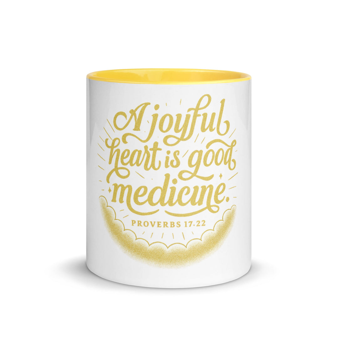 A joyful heart is good medicine Mug - Faith Scripture Gift | Gifts Of Words