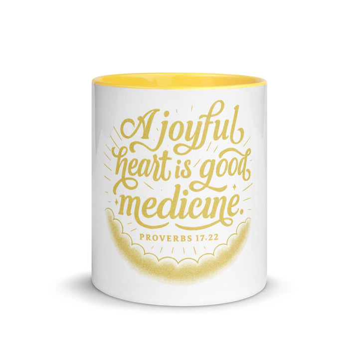 A joyful heart is good medicine Mug - Faith Scripture Gift | Gifts Of Words