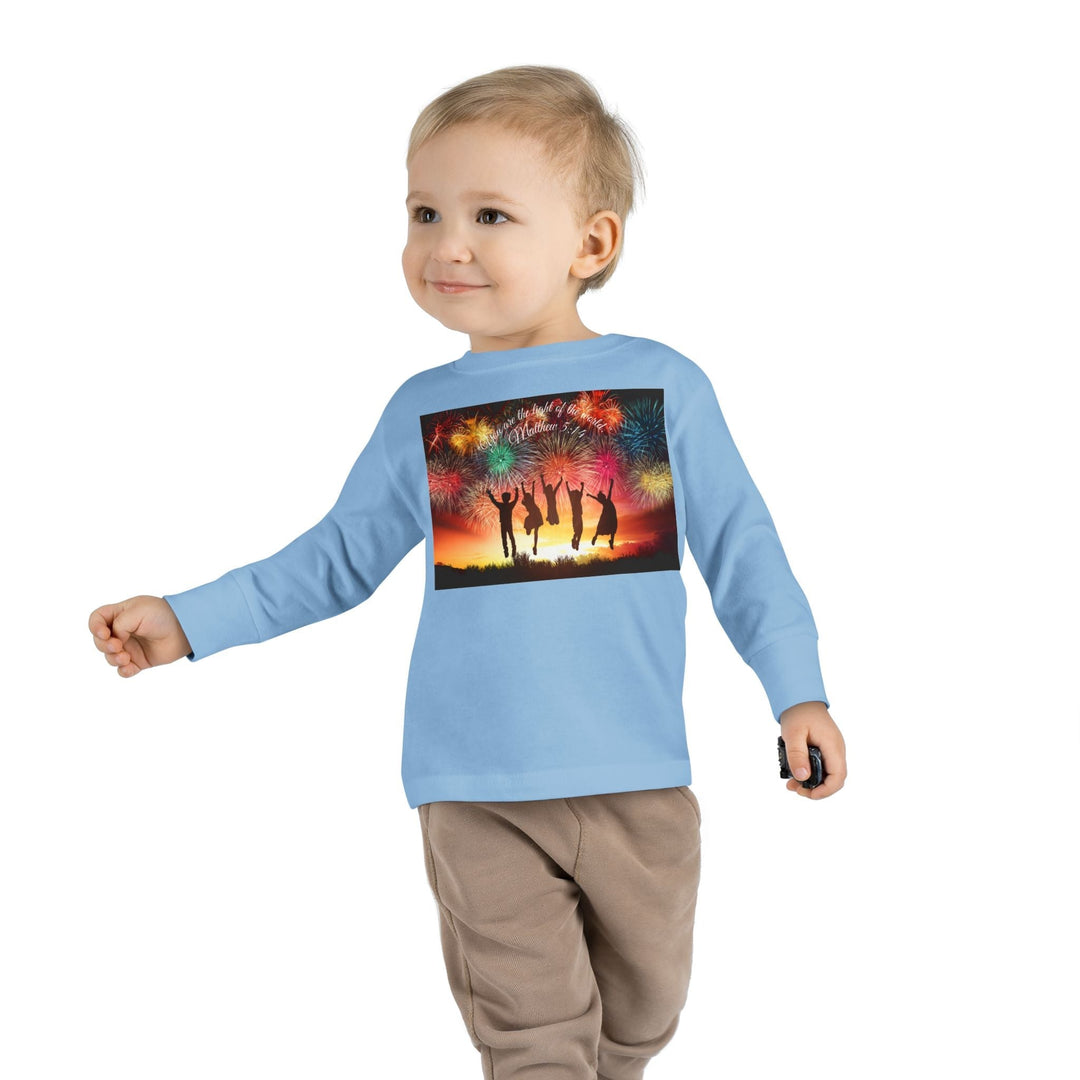 You are the light of the world |Toddler Long Sleeve Tee - Faith Scripture Gift | Gifts Of Words