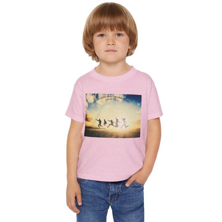 Let the little children come to me | Cotton™ Toddler T-shirt - Faith Scripture Gift | Gifts Of Words
