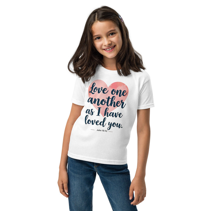 Love One Another Youth t-shirt - Faith Scripture Gift | Gifts Of Words