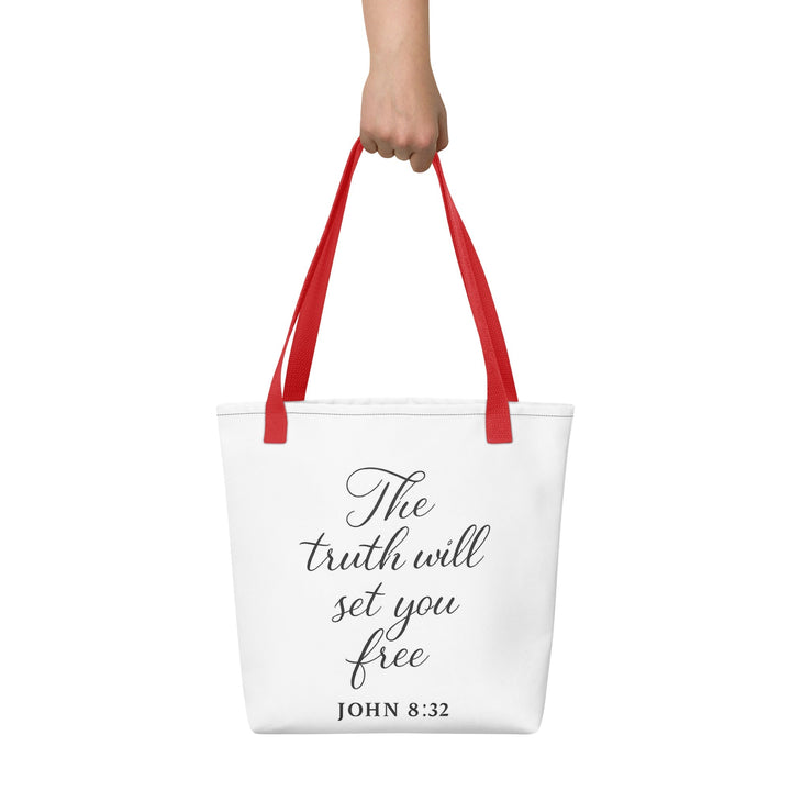 The truth will set you free Tote bag - Faith Scripture Gift | Gifts Of Words