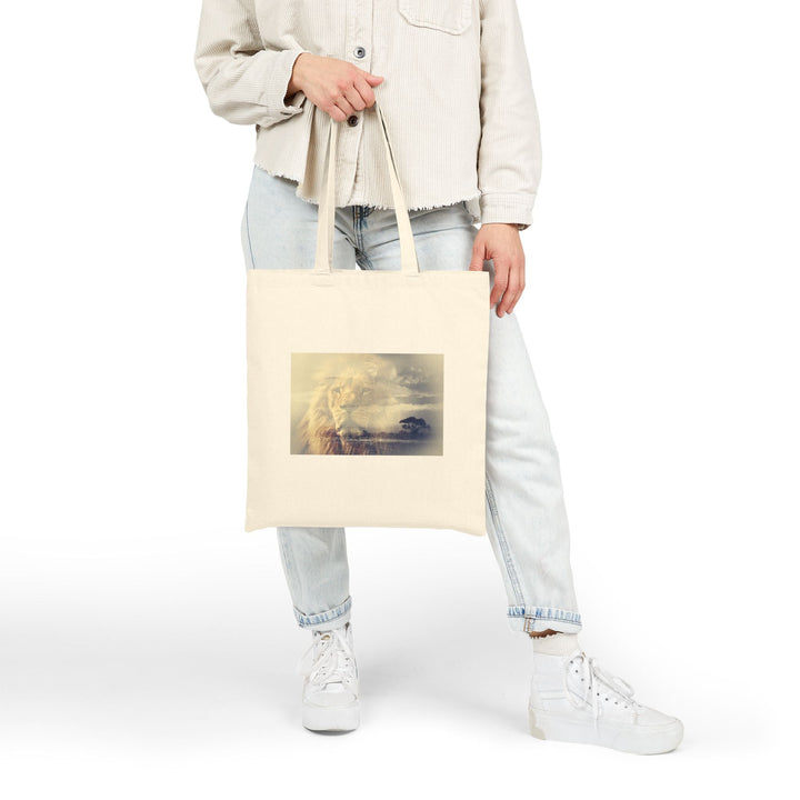 100% Cotton Canvas Tote Bag – Heavyweight 15"x16" Reusable Shopping Bag – Long Handles – Natural & Black - Faith Scripture Gift | Gifts Of Words