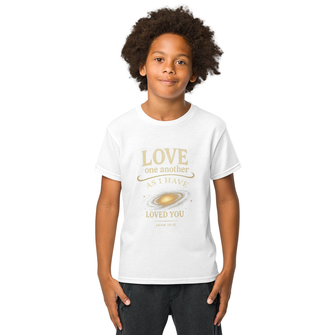 Love One Another Youth t-shirt - Faith Scripture Gift | Gifts Of Words