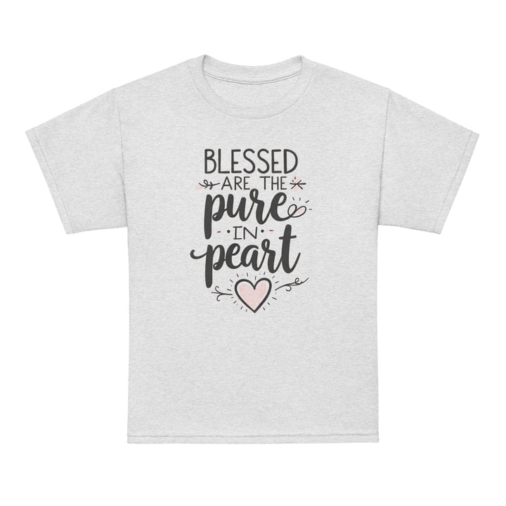 Blessed Are The Pure Heart Youth t-shirt - Faith Scripture Gift | Gifts Of Words