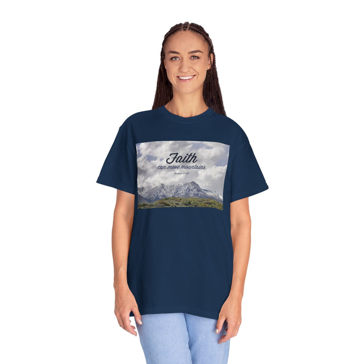 Garment-Dyed T-Shirt – Premium Retro Wash Soft Cotton Tee - Faith Scripture Gift | Gifts Of Words