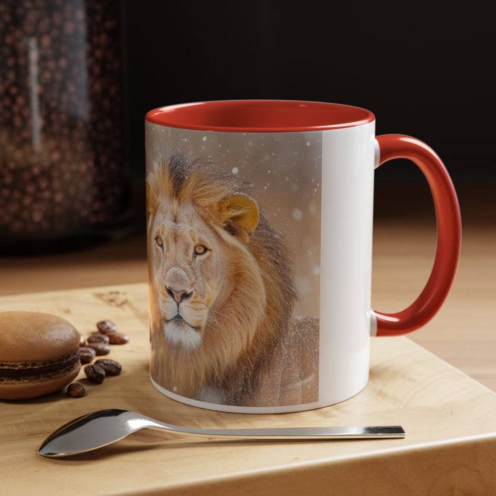 Golden Lion Stainless Accent Coffee Mug (11, 15oz) - Faith Scripture Gift | Gifts Of Words