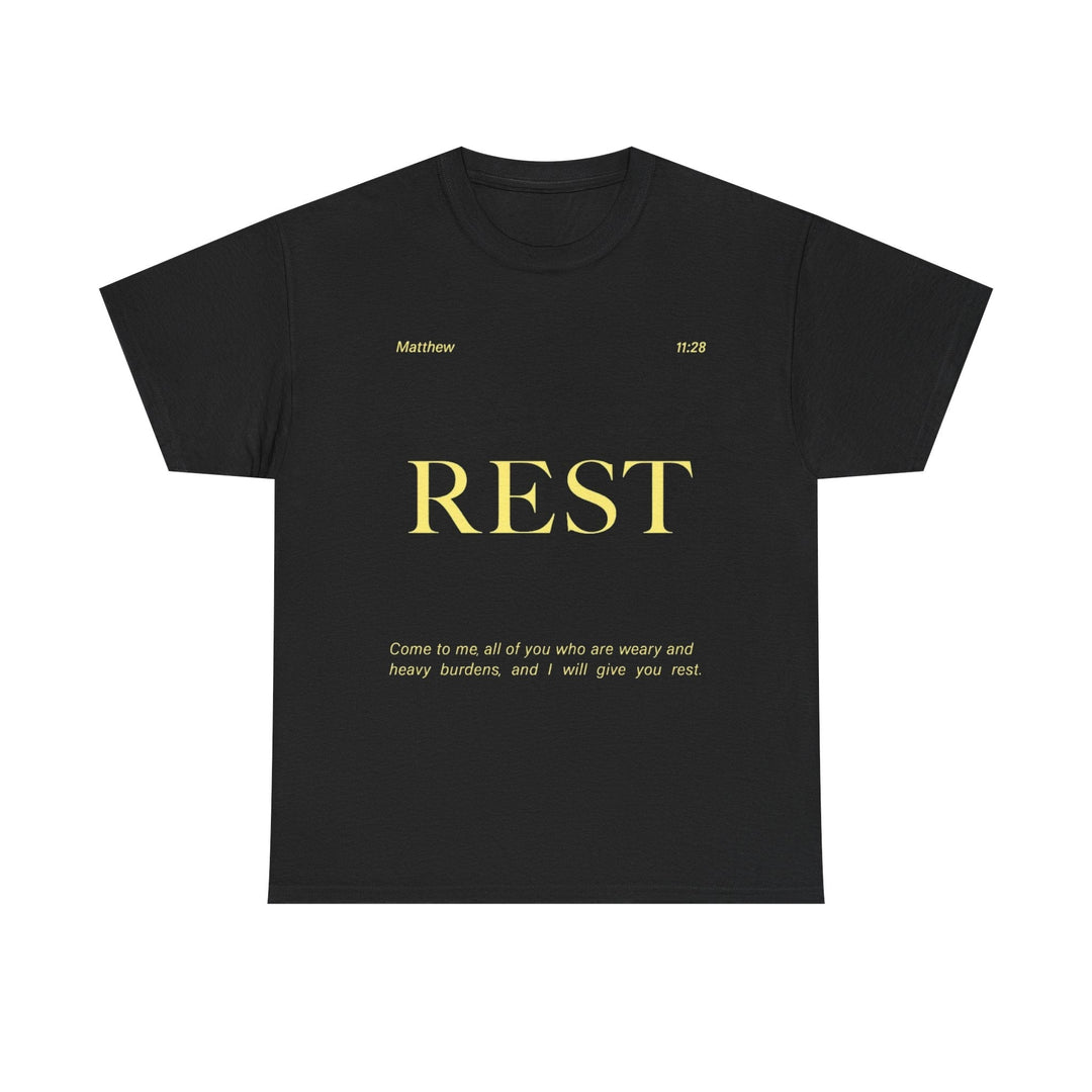 Heavy Cotton Tee Shirt - Premium Weight Durable Classic Fit - Faith Scripture Gift | Gifts Of Words