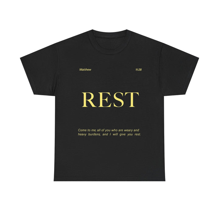 Heavy Cotton Tee Shirt - Premium Weight Durable Classic Fit - Faith Scripture Gift | Gifts Of Words