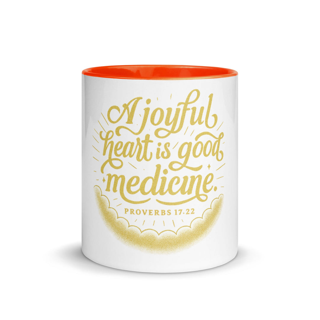 A joyful heart is good medicine Mug - Faith Scripture Gift | Gifts Of Words