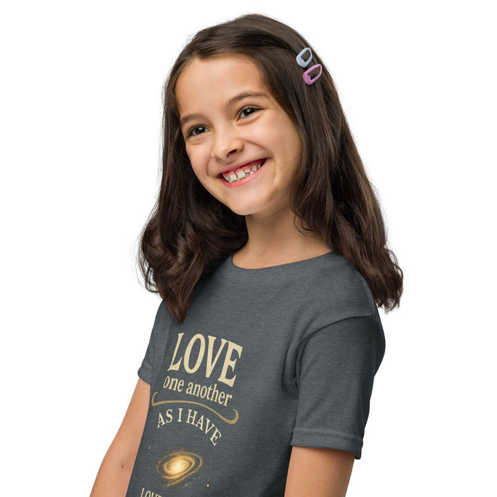 Love One Another Youth t-shirt - Faith Scripture Gift | Gifts Of Words