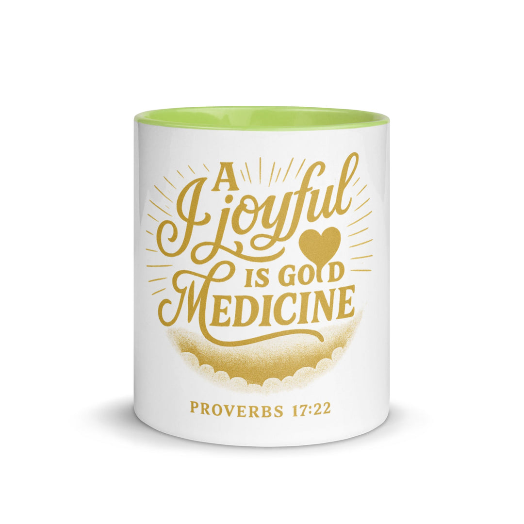 A joyful is good medicine Mug - Faith Scripture Gift | Gifts Of Words