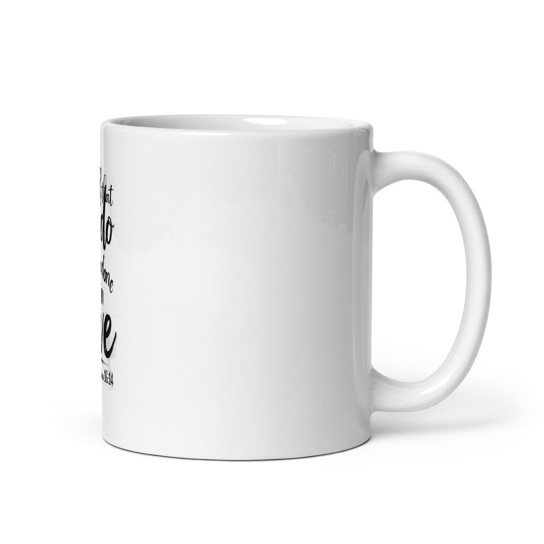 Let all that you do be done in love Mug - Faith Scripture Gift | Gifts Of Words