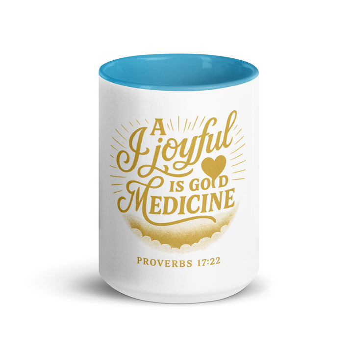 A joyful is good medicine Mug - Faith Scripture Gift | Gifts Of Words