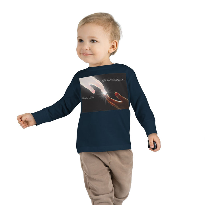 The lord is my shepard |Toddler Long Sleeve Tee - Faith Scripture Gift | Gifts Of Words