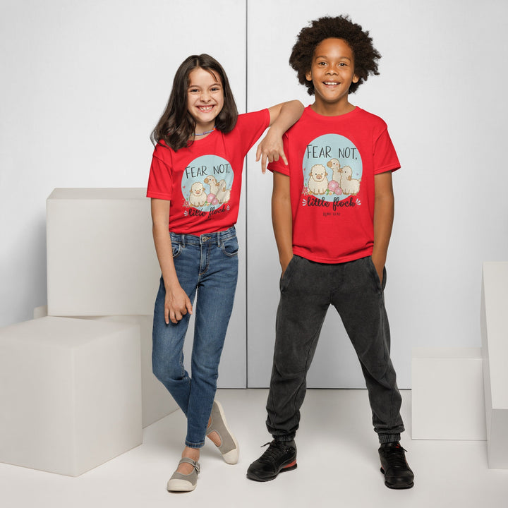 Fear Not, Little Flock Youth t-shirt - Faith Scripture Gift | Gifts Of Words