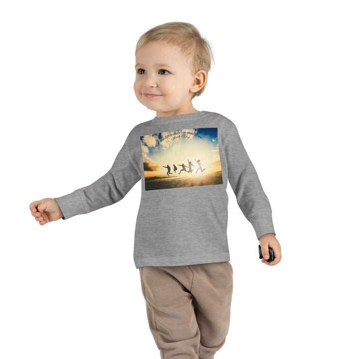 Let the little children come to me |Toddler Long Sleeve Tee - Faith Scripture Gift | Gifts Of Words