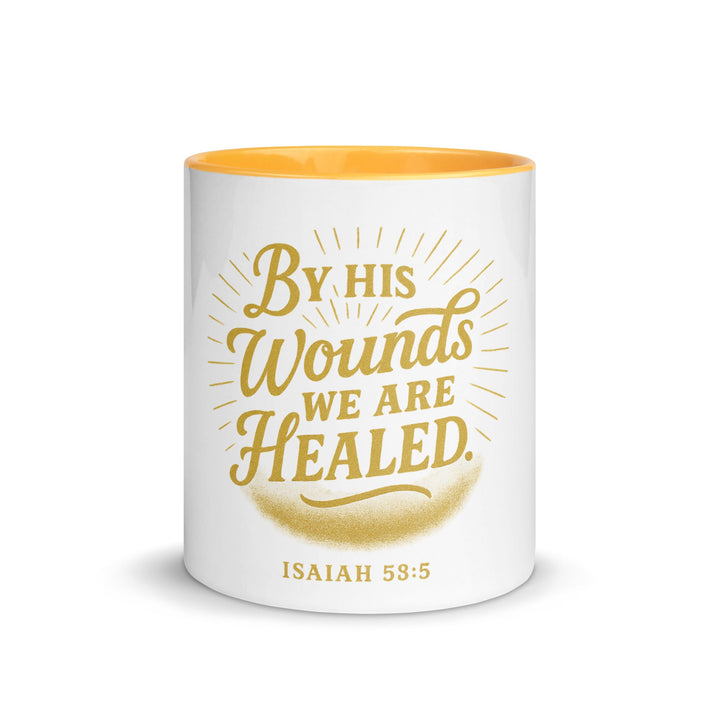By his wounds we are healed Mug - Faith Scripture Gift | Gifts Of Words