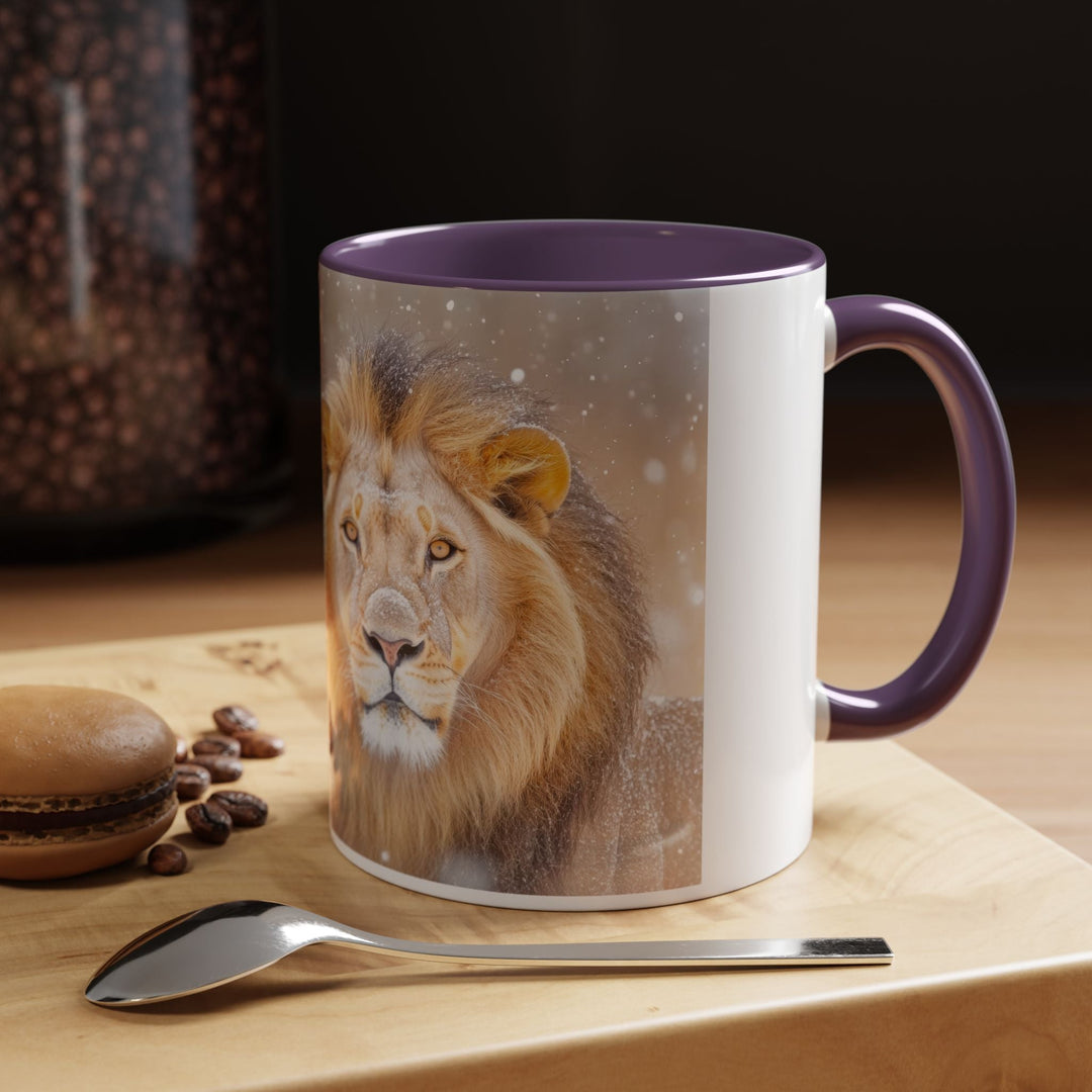 Golden Lion Stainless Accent Coffee Mug (11, 15oz) - Faith Scripture Gift | Gifts Of Words