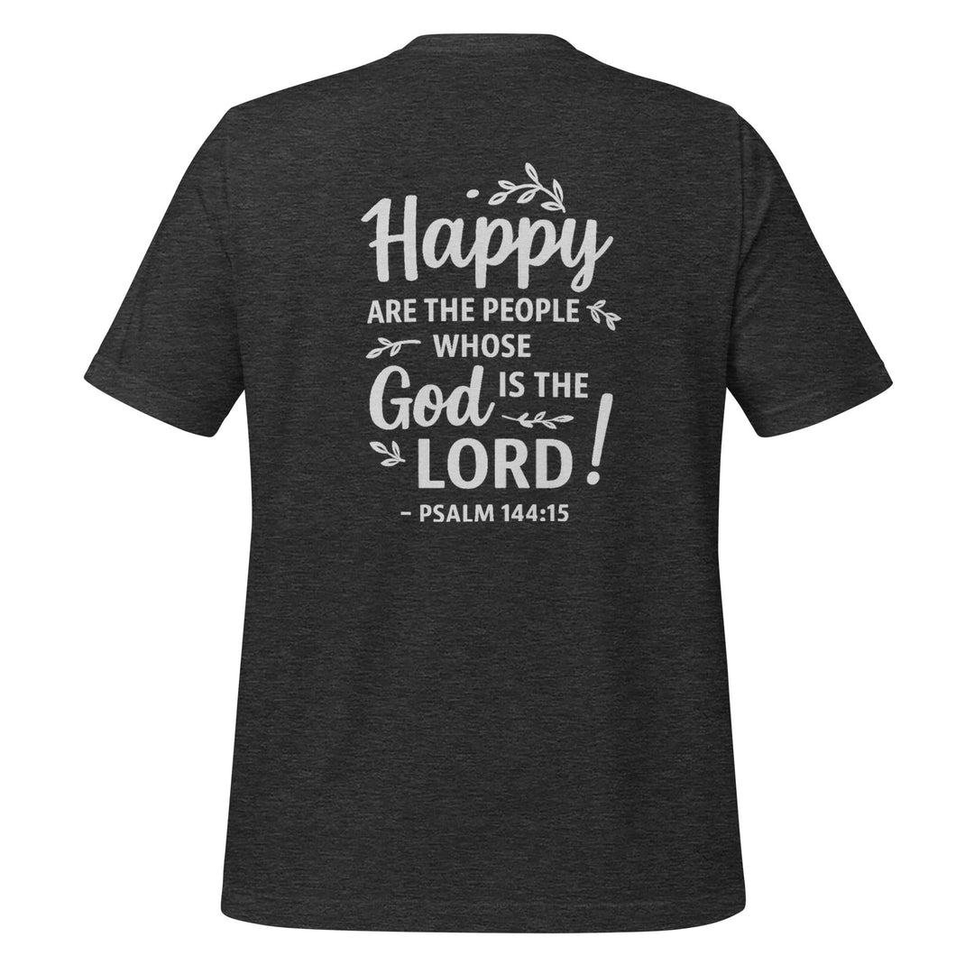 Happy Are The People T-Shirt - Faith Scripture Gift | Gifts Of Words