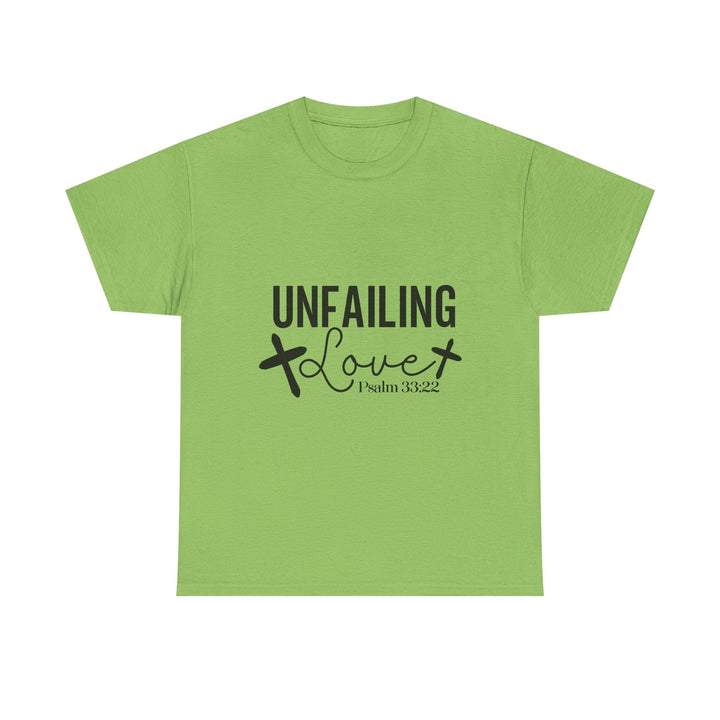 Unfailing Love Psalm 33 22-01 Unisex Heavy Cotton Tee - Faith Scripture Gift | Gifts Of Words