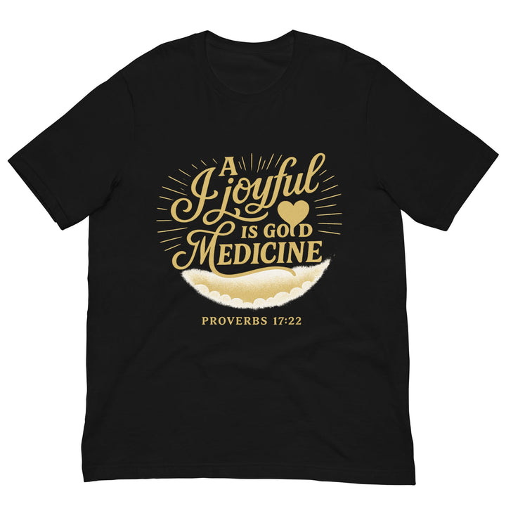 A joyful is a good medicine T-shirt - Faith Scripture Gift | Gifts Of Words