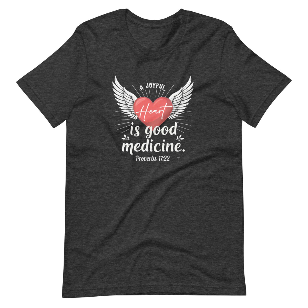 A Joyful Heart T-Shirt - Faith Scripture Gift | Gifts Of Words