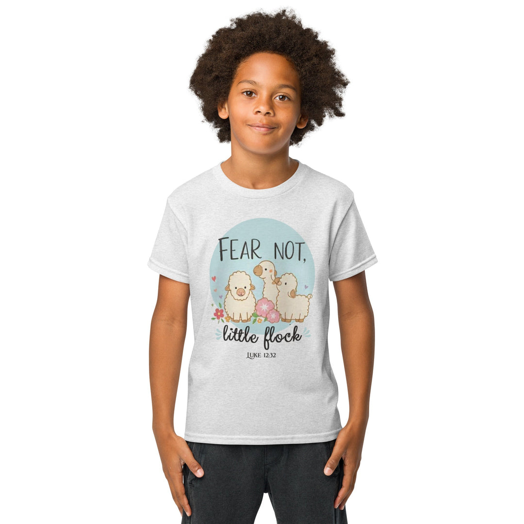 Fear Not, Little Flock Youth t-shirt - Faith Scripture Gift | Gifts Of Words