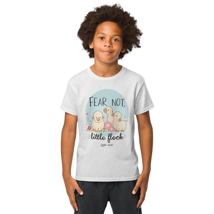 Fear Not, Little Flock Youth t-shirt - Faith Scripture Gift | Gifts Of Words