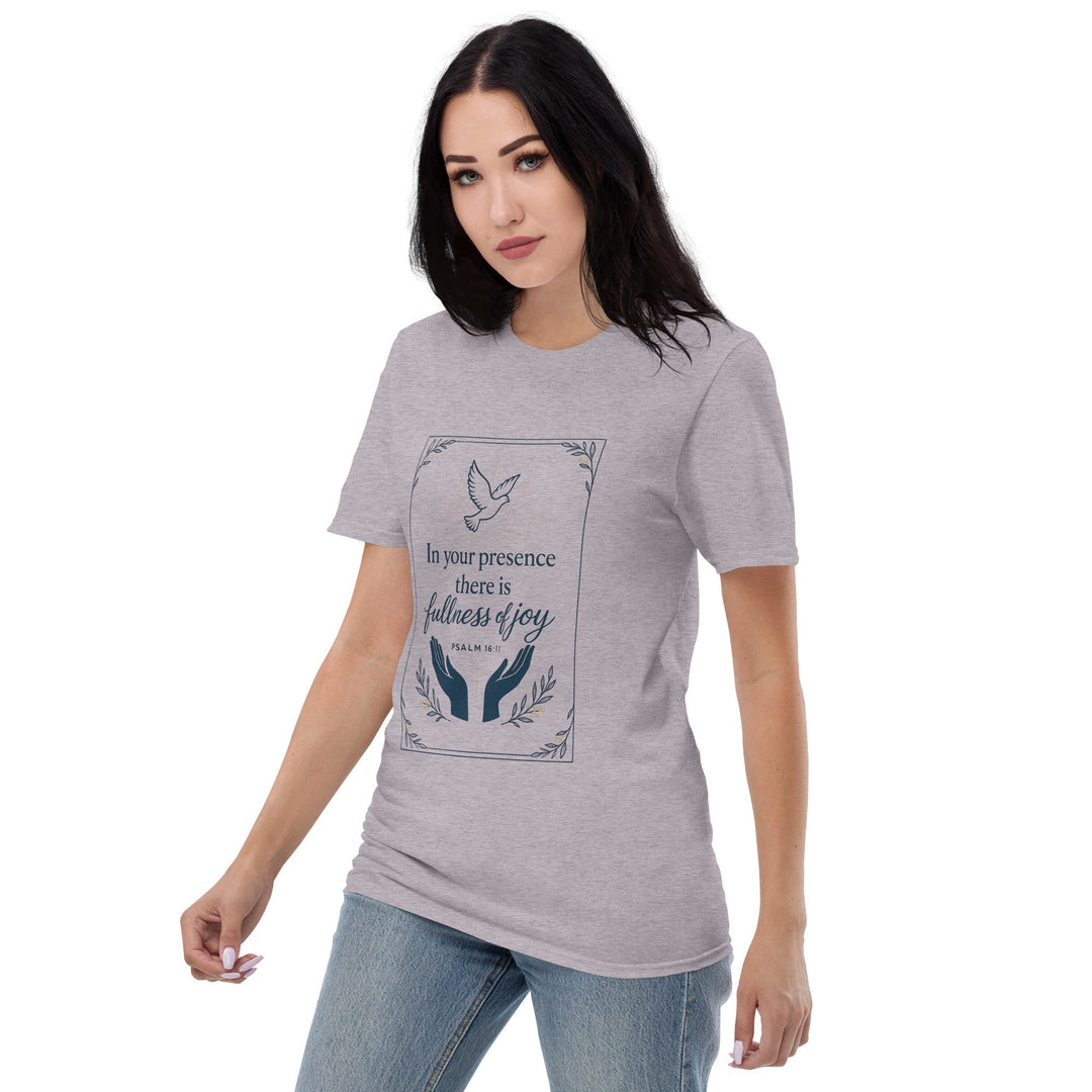 In Your Presence T-Shirt - Faith Scripture Gift | Gifts Of Words
