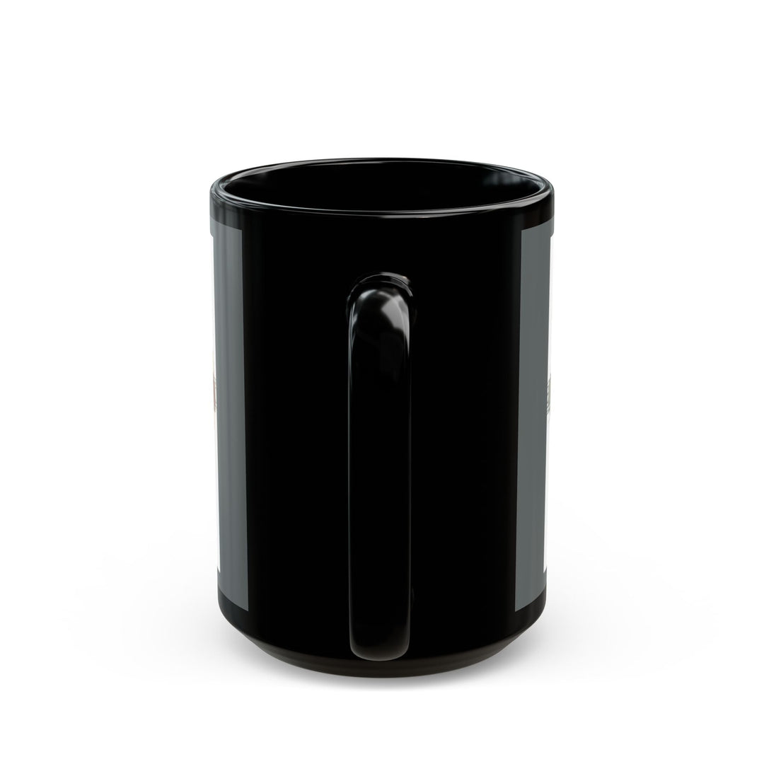 Watercolor Lion Black Rim Ceramic Mug – Bold and Artistic Drinkware Black Mug (11oz, 15oz) - Faith Scripture Gift | Gifts Of Words