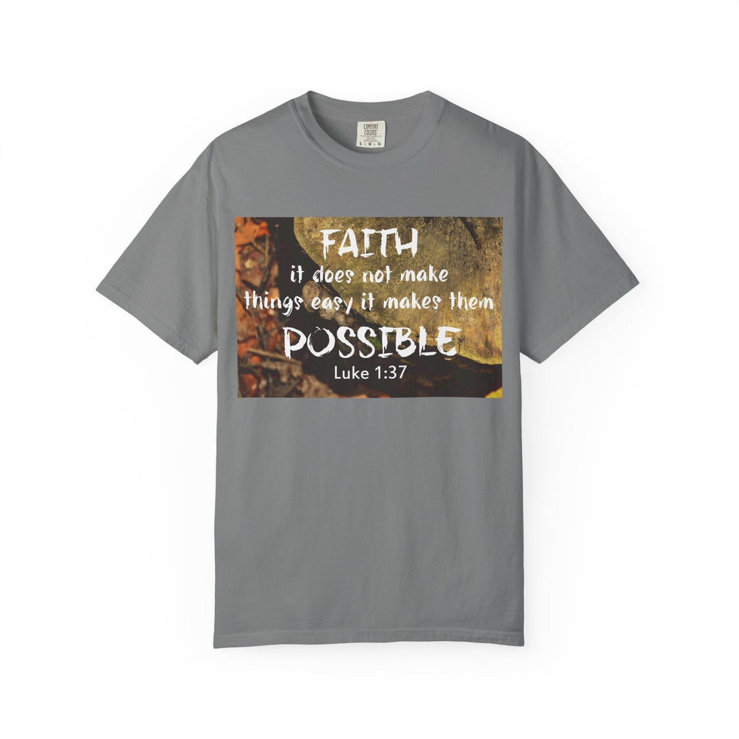 Garment-Dyed T-Shirt – Premium Retro Wash Soft Cotton Tee - Faith Scripture Gift | Gifts Of Words