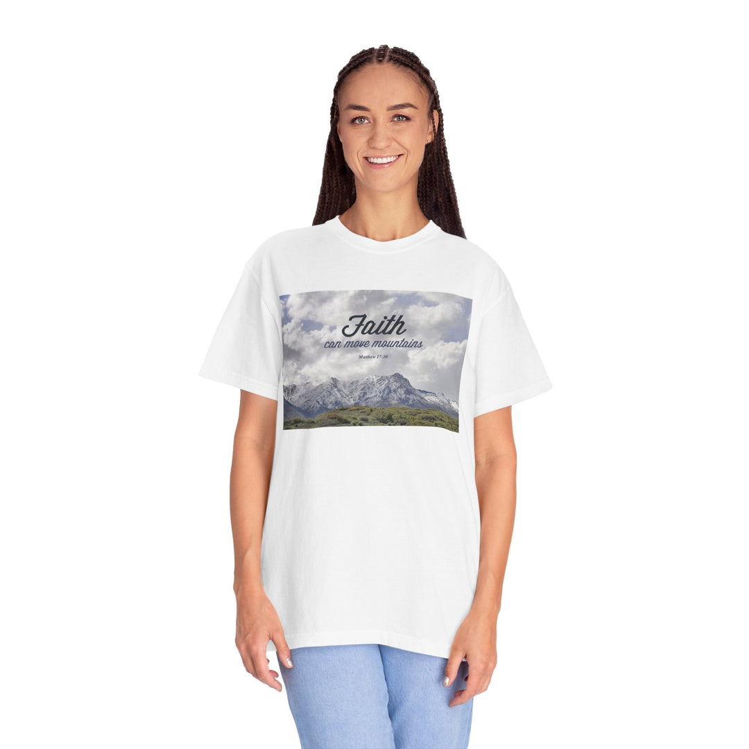 Garment-Dyed T-Shirt – Premium Retro Wash Soft Cotton Tee - Faith Scripture Gift | Gifts Of Words