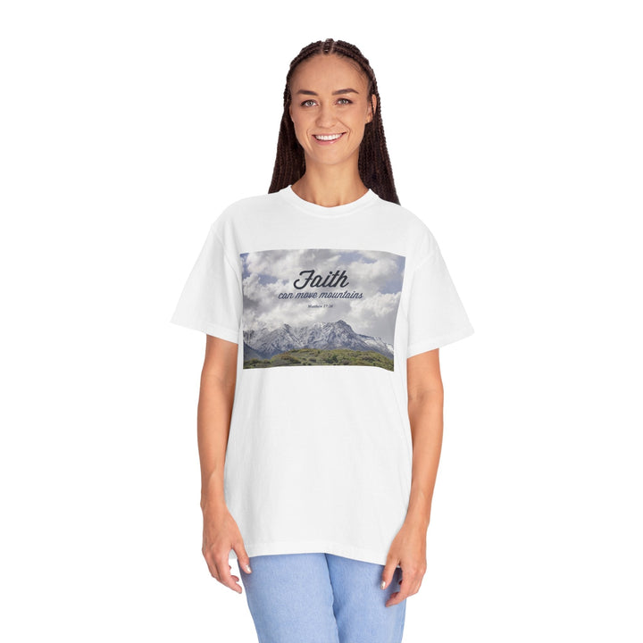 Garment-Dyed T-Shirt – Premium Retro Wash Soft Cotton Tee - Faith Scripture Gift | Gifts Of Words