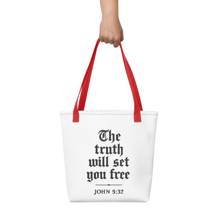 The truth will set you free Tote bag - Faith Scripture Gift | Gifts Of Words
